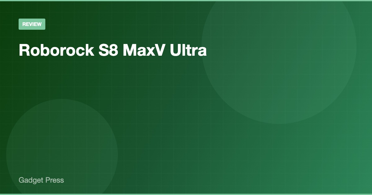 Roborock S8 MaxV Ultra レビュー画像