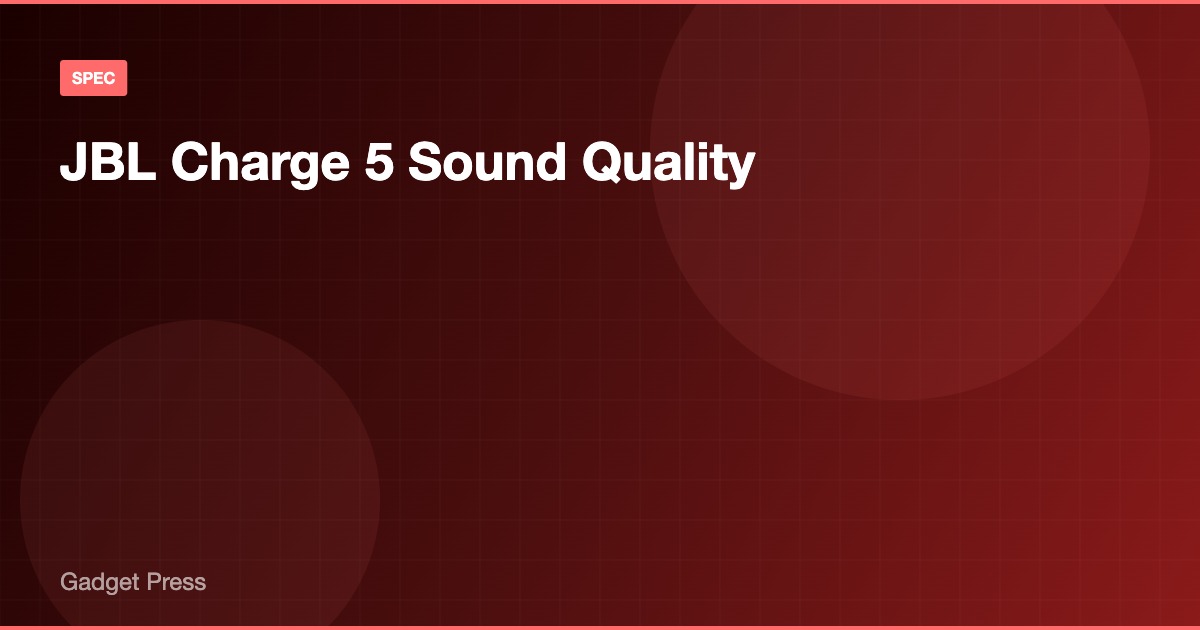 JBL Charge 5 音質テスト 詳細画像